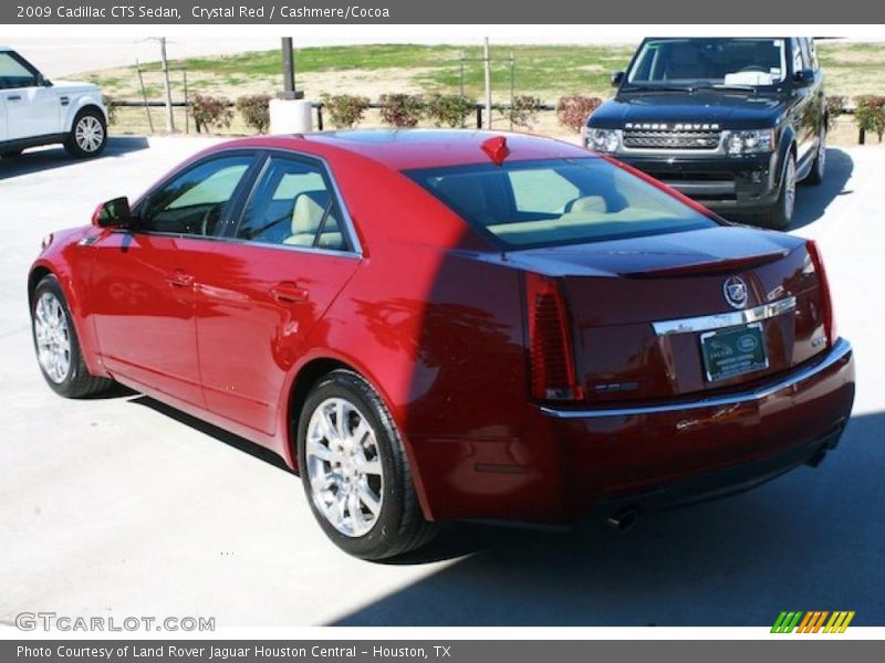 Crystal Red / Cashmere/Cocoa 2009 Cadillac CTS Sedan