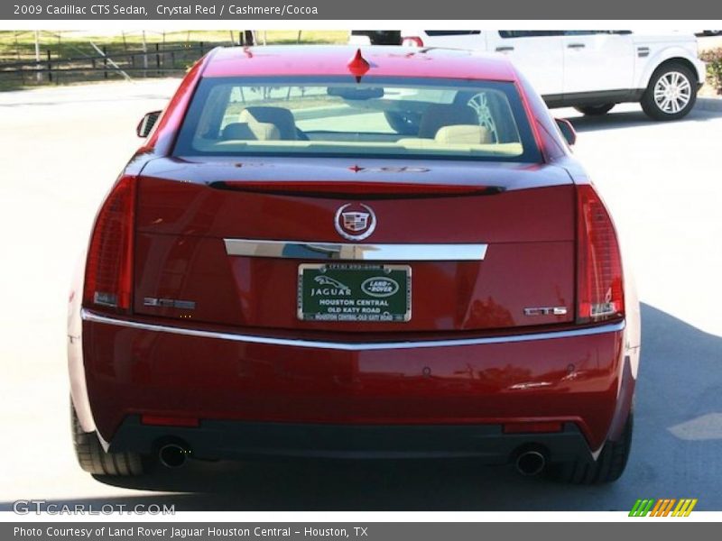 Crystal Red / Cashmere/Cocoa 2009 Cadillac CTS Sedan