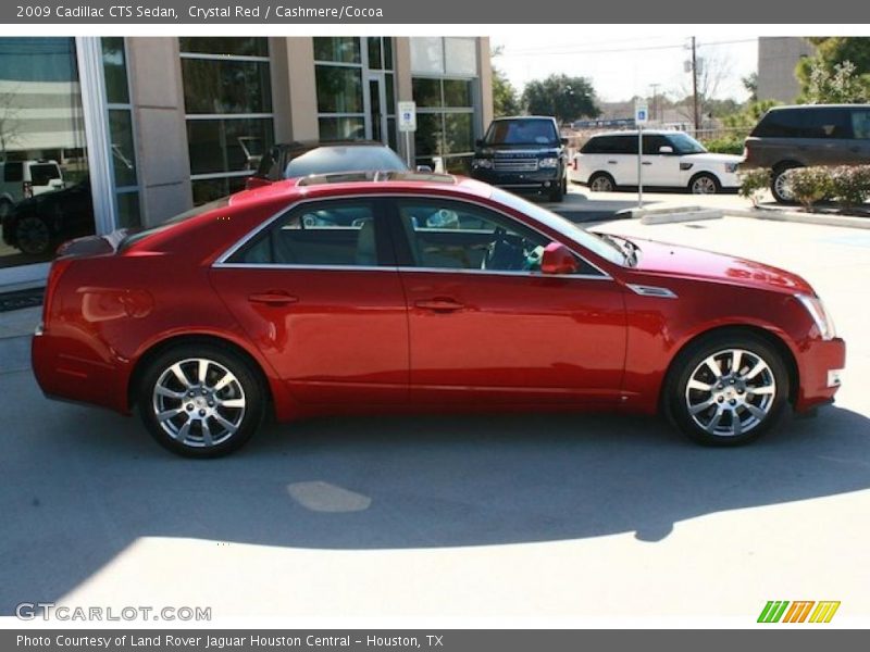Crystal Red / Cashmere/Cocoa 2009 Cadillac CTS Sedan