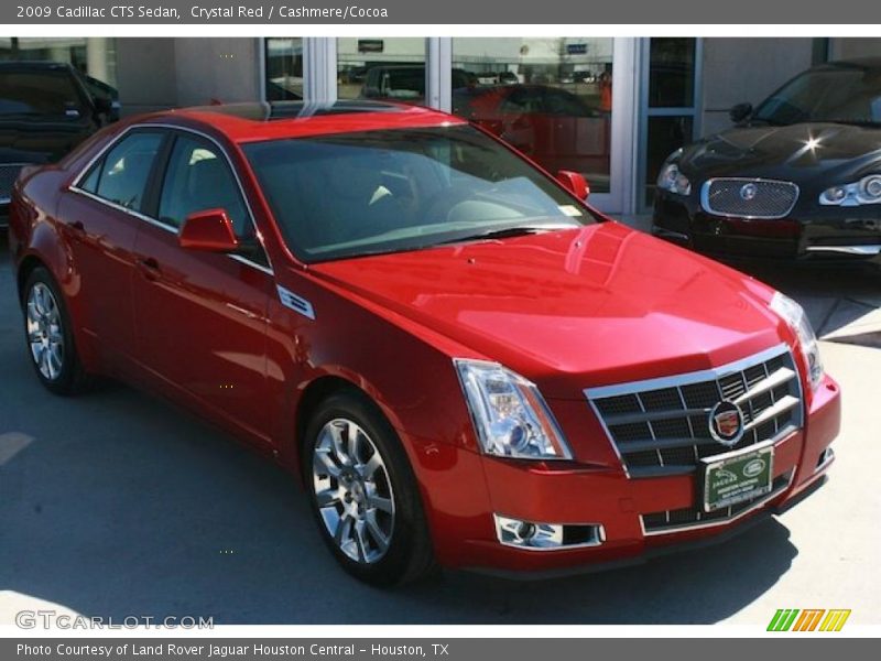 Crystal Red / Cashmere/Cocoa 2009 Cadillac CTS Sedan