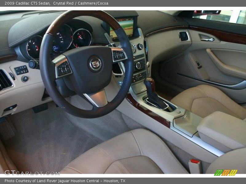 Crystal Red / Cashmere/Cocoa 2009 Cadillac CTS Sedan