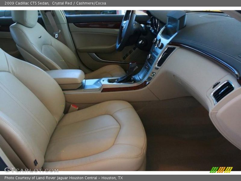 Crystal Red / Cashmere/Cocoa 2009 Cadillac CTS Sedan