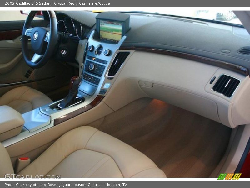 Crystal Red / Cashmere/Cocoa 2009 Cadillac CTS Sedan