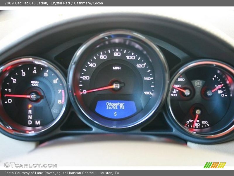 Crystal Red / Cashmere/Cocoa 2009 Cadillac CTS Sedan