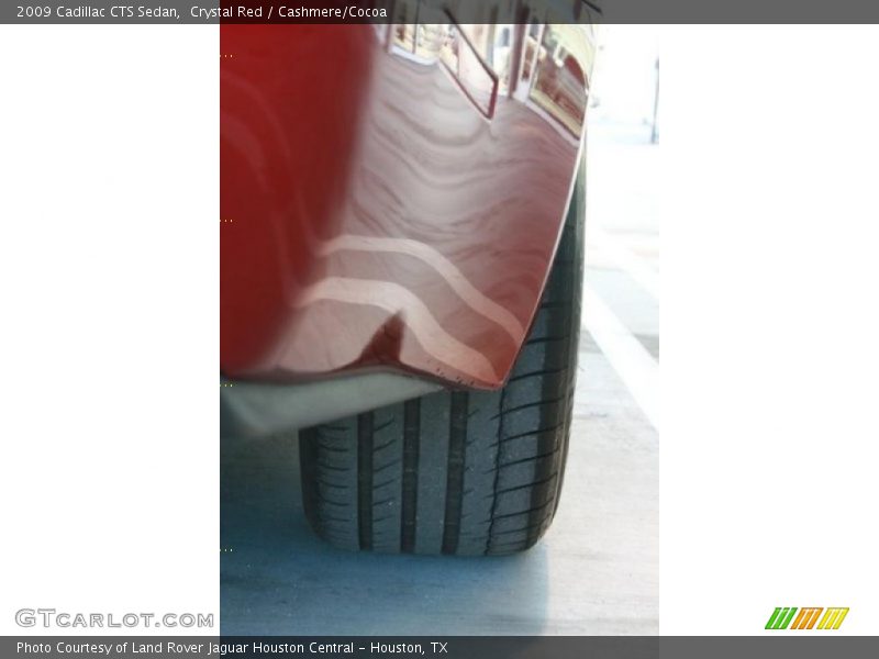 Crystal Red / Cashmere/Cocoa 2009 Cadillac CTS Sedan