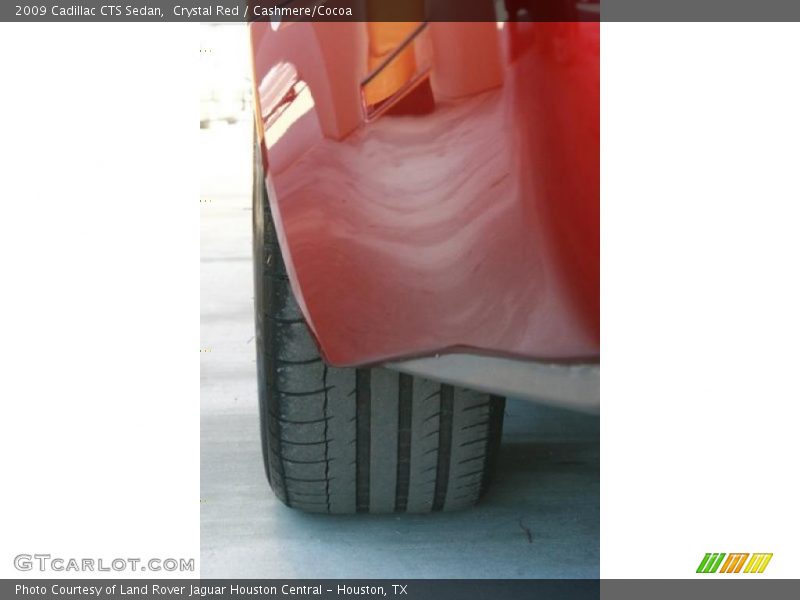 Crystal Red / Cashmere/Cocoa 2009 Cadillac CTS Sedan