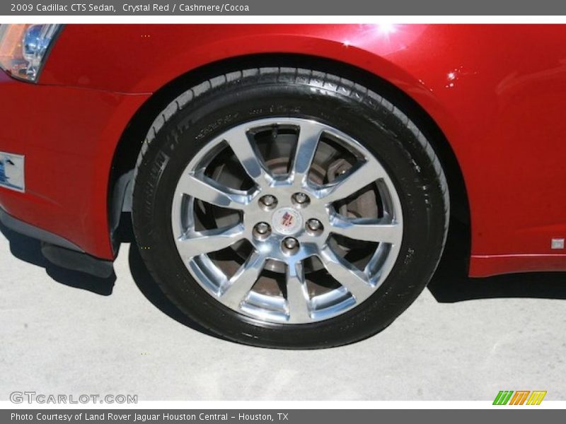 Crystal Red / Cashmere/Cocoa 2009 Cadillac CTS Sedan