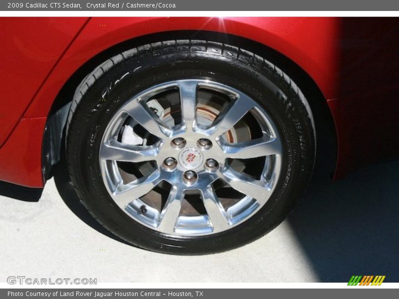 Crystal Red / Cashmere/Cocoa 2009 Cadillac CTS Sedan