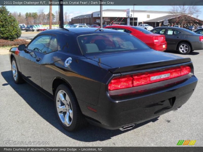 Brilliant Black Crystal Pearl / Dark Slate Gray 2011 Dodge Challenger R/T