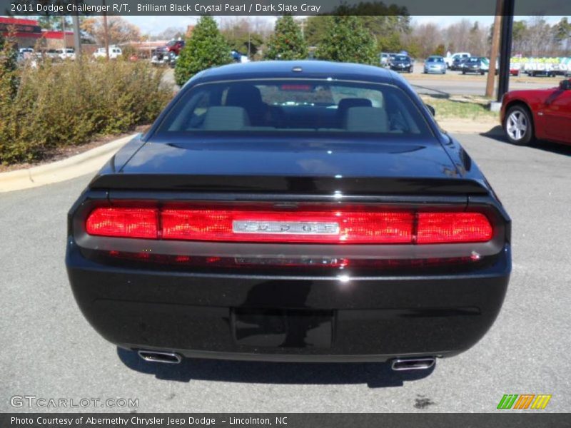 Brilliant Black Crystal Pearl / Dark Slate Gray 2011 Dodge Challenger R/T