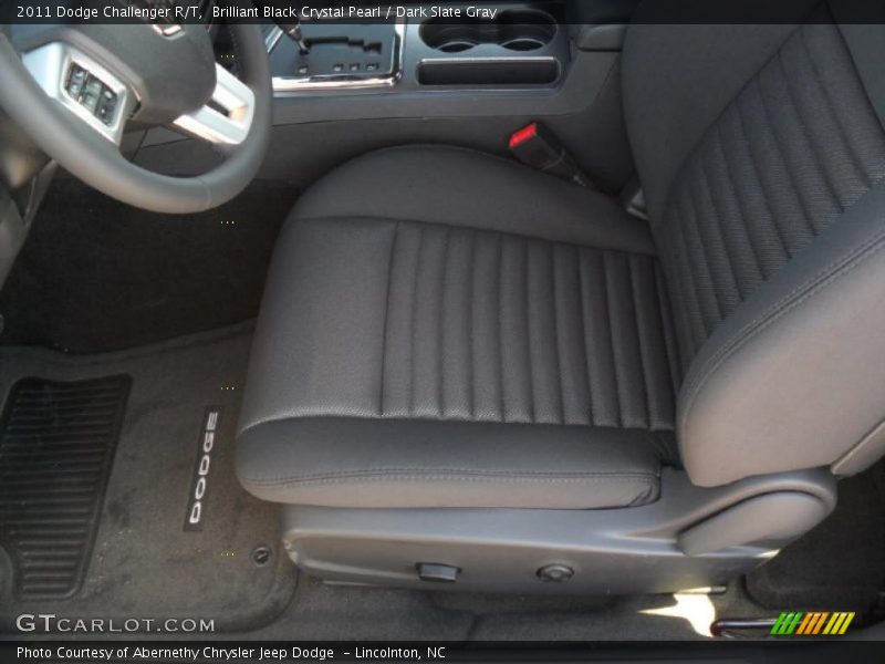 Brilliant Black Crystal Pearl / Dark Slate Gray 2011 Dodge Challenger R/T