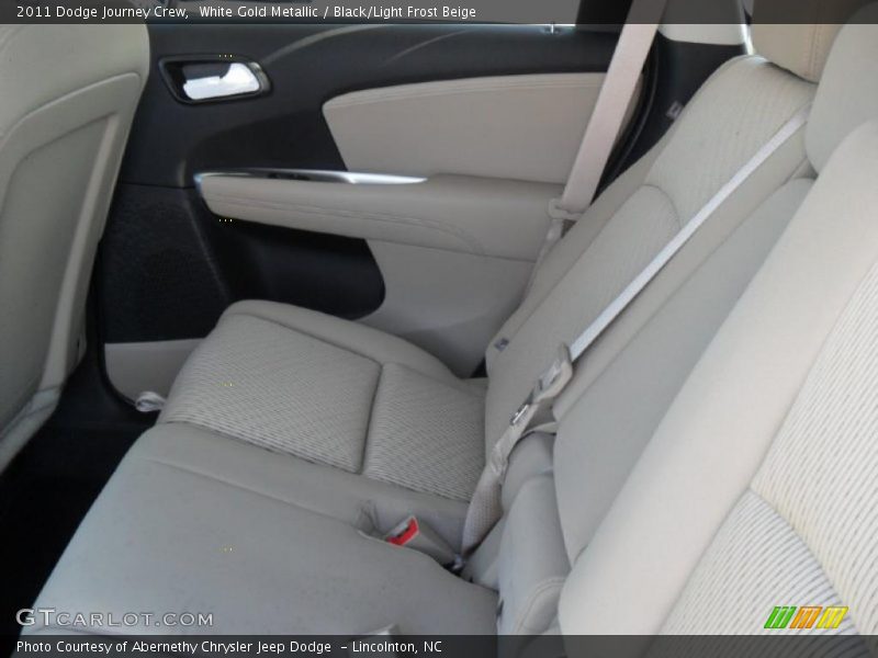 White Gold Metallic / Black/Light Frost Beige 2011 Dodge Journey Crew
