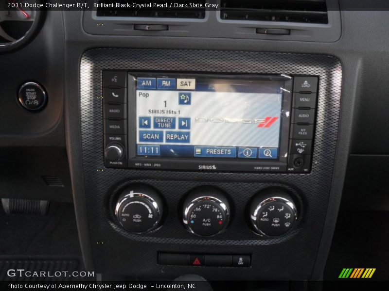 Brilliant Black Crystal Pearl / Dark Slate Gray 2011 Dodge Challenger R/T