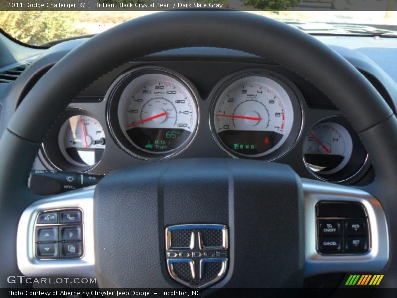Brilliant Black Crystal Pearl / Dark Slate Gray 2011 Dodge Challenger R/T