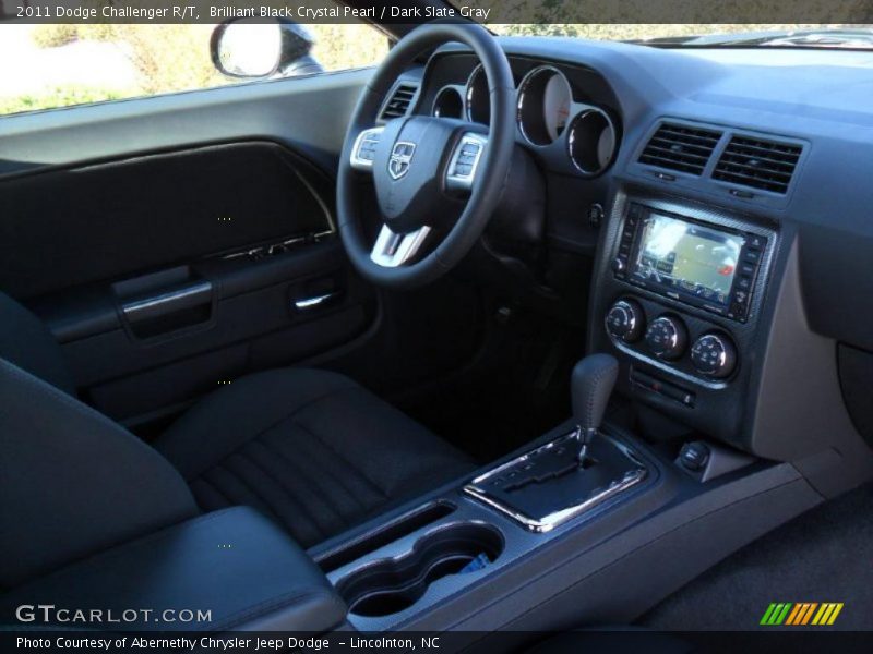 Brilliant Black Crystal Pearl / Dark Slate Gray 2011 Dodge Challenger R/T