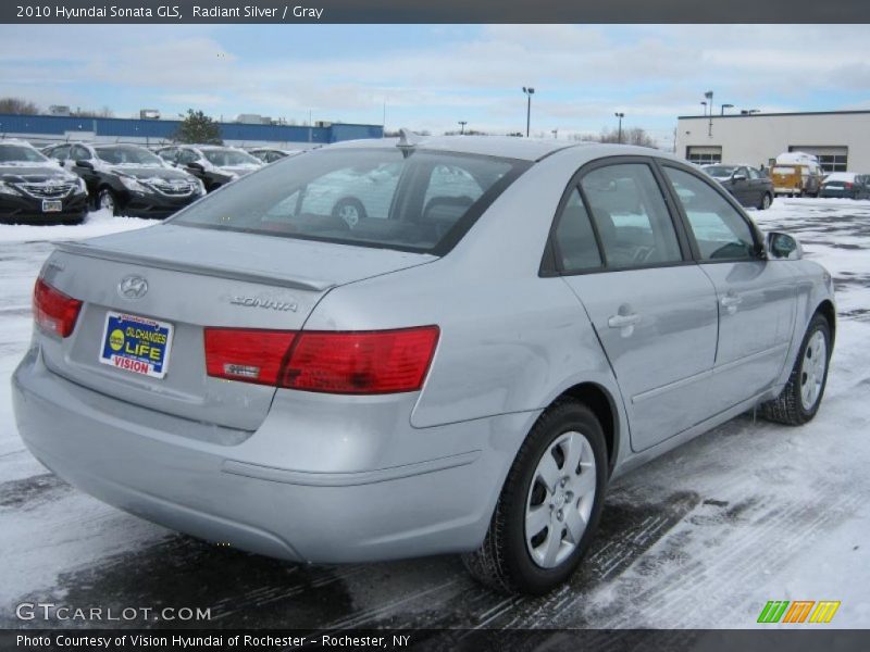 Radiant Silver / Gray 2010 Hyundai Sonata GLS