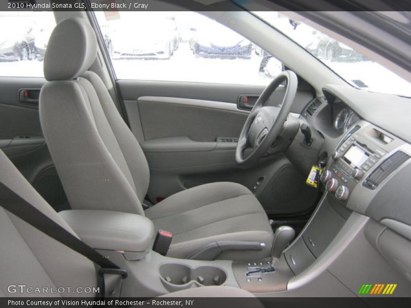 Ebony Black / Gray 2010 Hyundai Sonata GLS