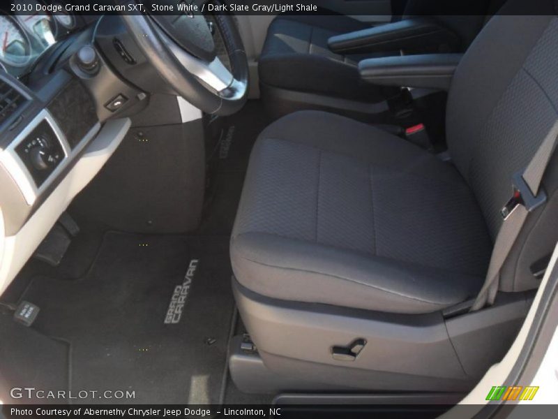 Stone White / Dark Slate Gray/Light Shale 2010 Dodge Grand Caravan SXT