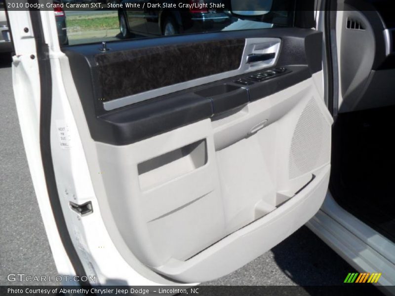 Stone White / Dark Slate Gray/Light Shale 2010 Dodge Grand Caravan SXT