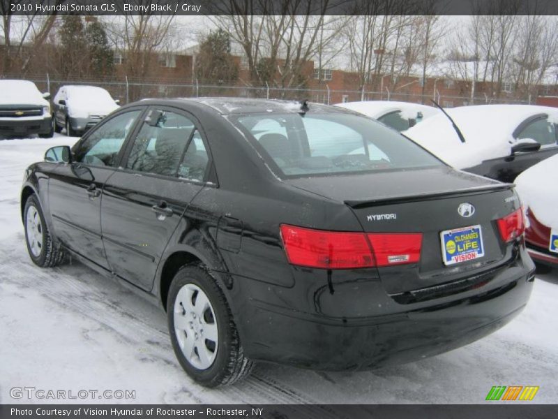 Ebony Black / Gray 2010 Hyundai Sonata GLS