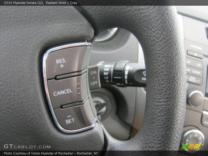 Radiant Silver / Gray 2010 Hyundai Sonata GLS