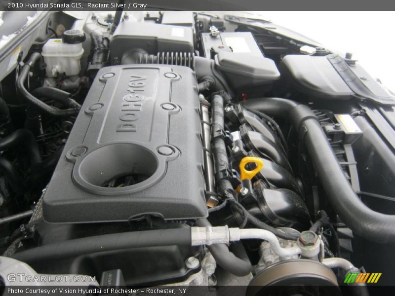 Radiant Silver / Gray 2010 Hyundai Sonata GLS