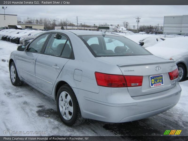 Radiant Silver / Gray 2010 Hyundai Sonata GLS