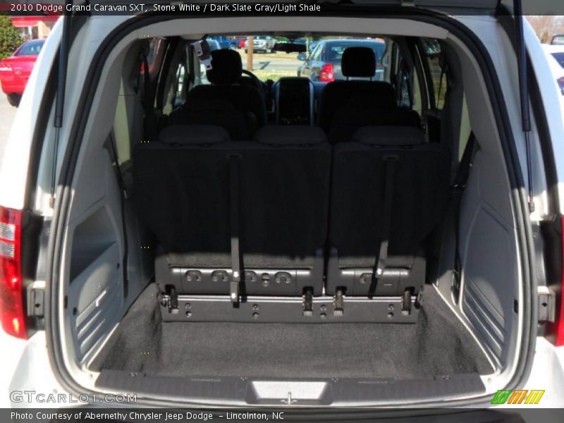 Stone White / Dark Slate Gray/Light Shale 2010 Dodge Grand Caravan SXT