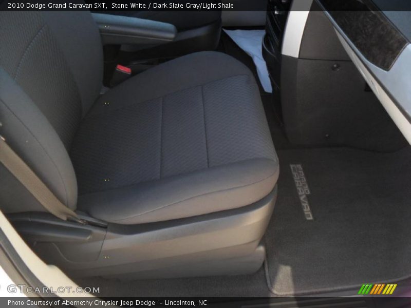 Stone White / Dark Slate Gray/Light Shale 2010 Dodge Grand Caravan SXT