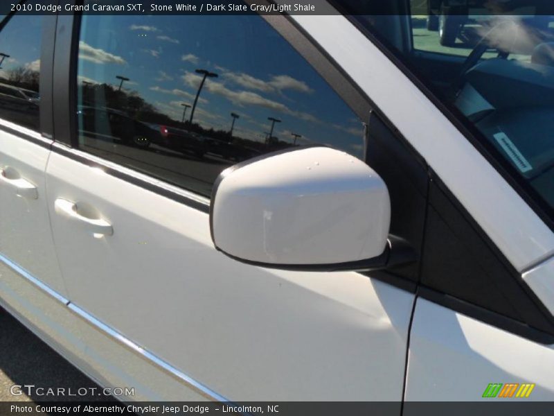 Stone White / Dark Slate Gray/Light Shale 2010 Dodge Grand Caravan SXT