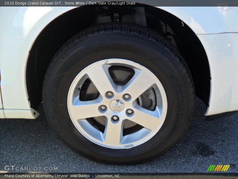 Stone White / Dark Slate Gray/Light Shale 2010 Dodge Grand Caravan SXT