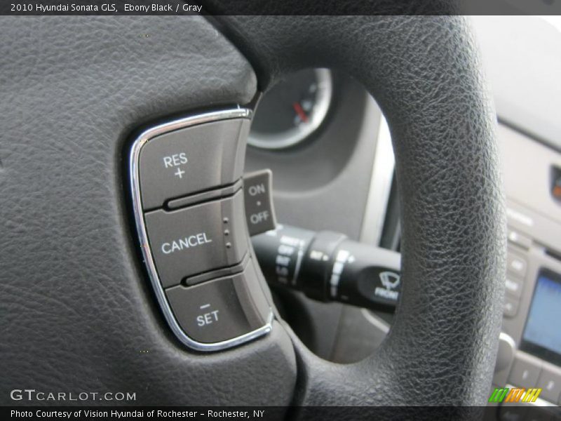 Ebony Black / Gray 2010 Hyundai Sonata GLS