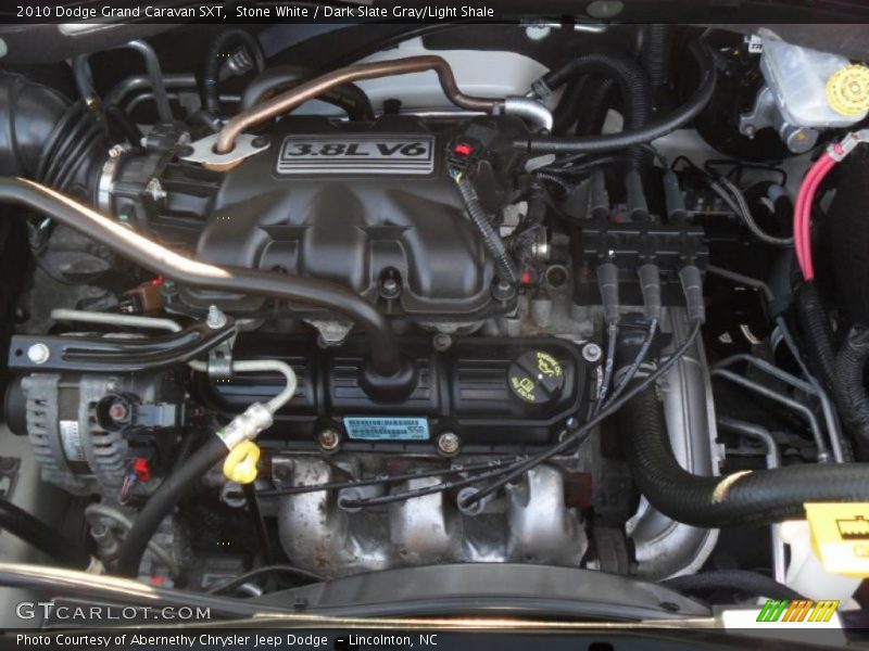 Stone White / Dark Slate Gray/Light Shale 2010 Dodge Grand Caravan SXT