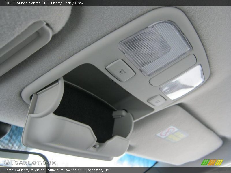 Ebony Black / Gray 2010 Hyundai Sonata GLS