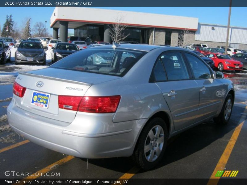 Radiant Silver / Gray 2010 Hyundai Sonata GLS