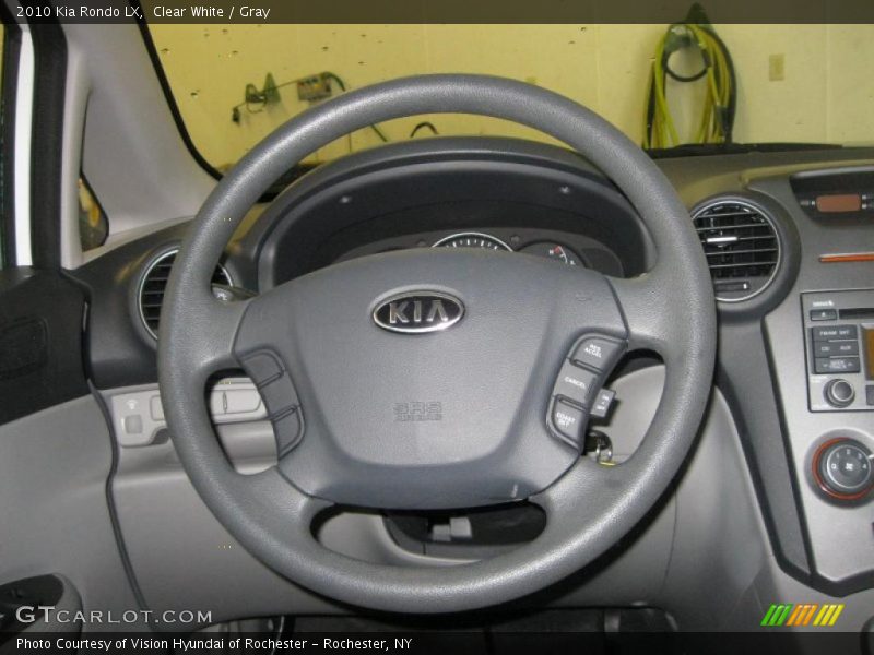 Clear White / Gray 2010 Kia Rondo LX