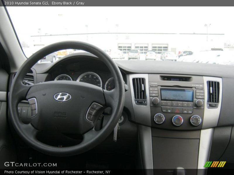 Ebony Black / Gray 2010 Hyundai Sonata GLS