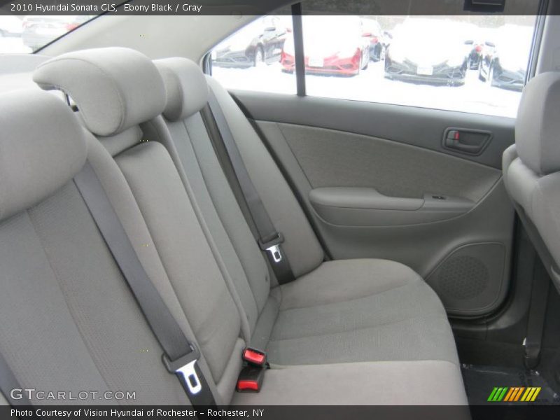 Ebony Black / Gray 2010 Hyundai Sonata GLS