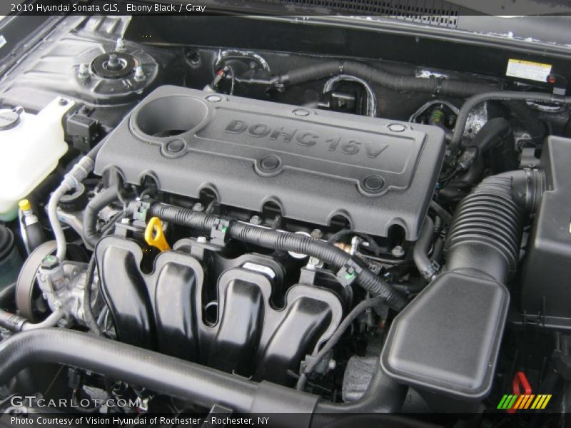 Ebony Black / Gray 2010 Hyundai Sonata GLS