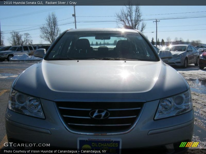 Radiant Silver / Gray 2010 Hyundai Sonata GLS
