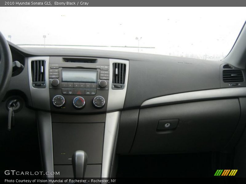 Ebony Black / Gray 2010 Hyundai Sonata GLS