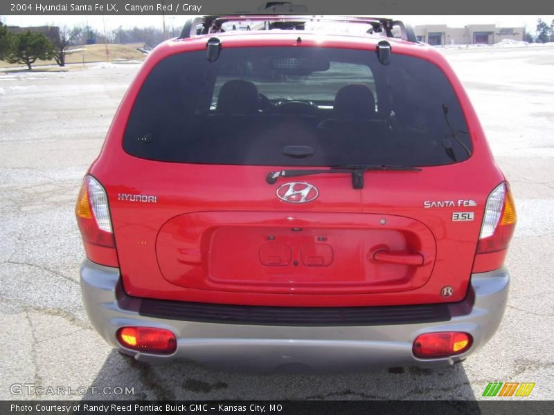 Canyon Red / Gray 2004 Hyundai Santa Fe LX