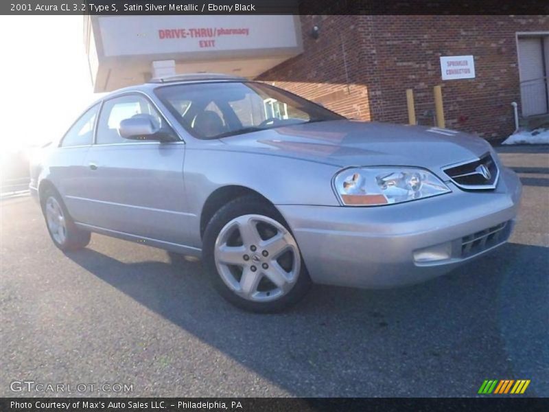 Satin Silver Metallic / Ebony Black 2001 Acura CL 3.2 Type S