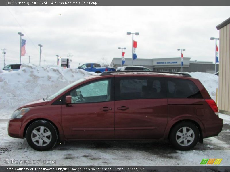 Autumn Red Metallic / Beige 2004 Nissan Quest 3.5 SL