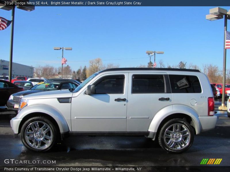 Bright Silver Metallic / Dark Slate Gray/Light Slate Gray 2010 Dodge Nitro SE 4x4