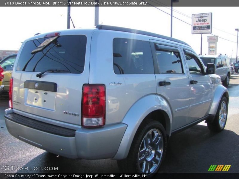 Bright Silver Metallic / Dark Slate Gray/Light Slate Gray 2010 Dodge Nitro SE 4x4