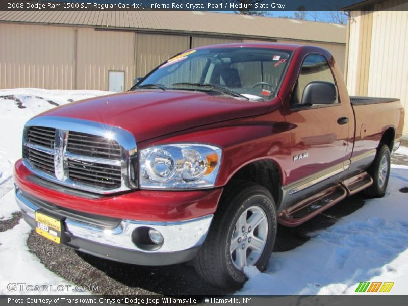 Inferno Red Crystal Pearl / Medium Slate Gray 2008 Dodge Ram 1500 SLT Regular Cab 4x4