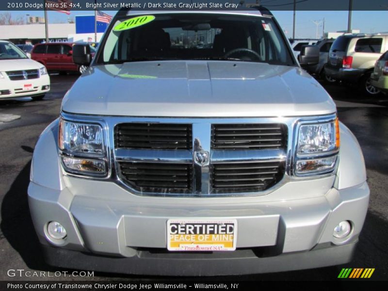 Bright Silver Metallic / Dark Slate Gray/Light Slate Gray 2010 Dodge Nitro SE 4x4