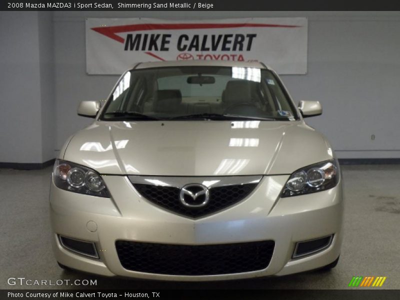 Shimmering Sand Metallic / Beige 2008 Mazda MAZDA3 i Sport Sedan