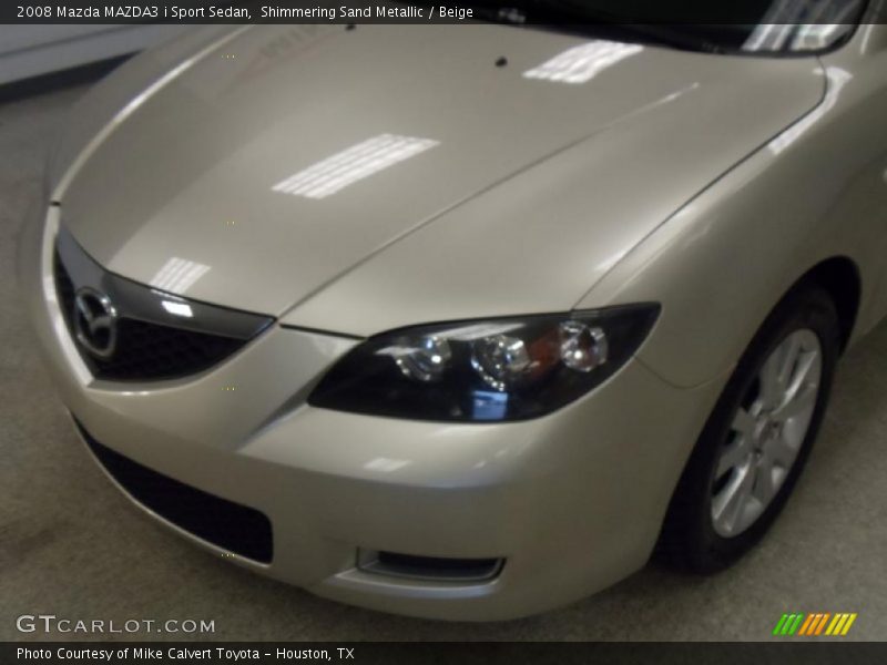 Shimmering Sand Metallic / Beige 2008 Mazda MAZDA3 i Sport Sedan